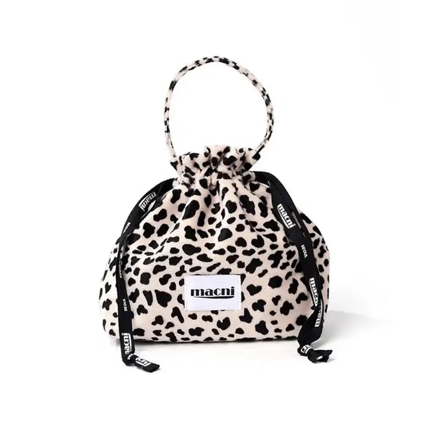 [BUNJANG] Markny String Pouch Bag Leopard / 새상품)마크니 스트링 파우치백