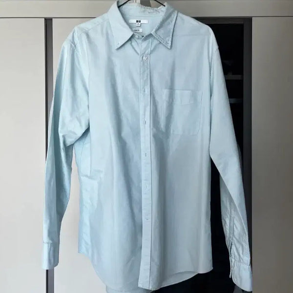 [BUNJANG] Uniqlo Oxford Shirt Light Blue XL / 유니클로 옥스포드 셔츠 라이트 블루 xl
