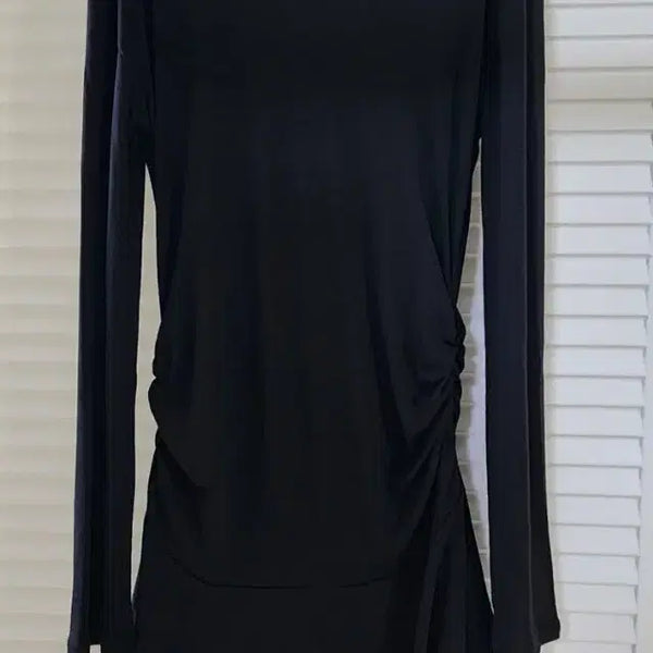 [BUNJANG] Black Shirring Hooded Dress / (새상품)블랙 셔링 후드 원피스