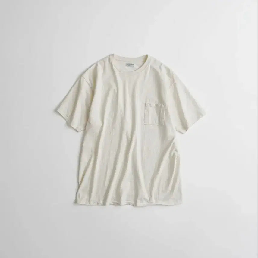 [BUNJANG] BEHEAVYER Slub Cotton T-shirt Natural Size 4 / 비헤비어 슬럽 코튼 반팔티 내추럴 4 (새상품)