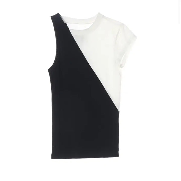 [BUNJANG] Maison Margiela Two-Tone T-Shirt / 마르지엘라 투톤 반팔 티셔츠