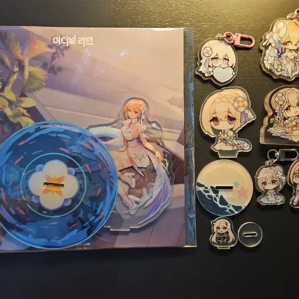 [BUNJANG] Eternal Return Eva Goods Acrylic Stand & Keychain Set / 이터널리턴 이바 굿즈 팝니다 (이리 이바)