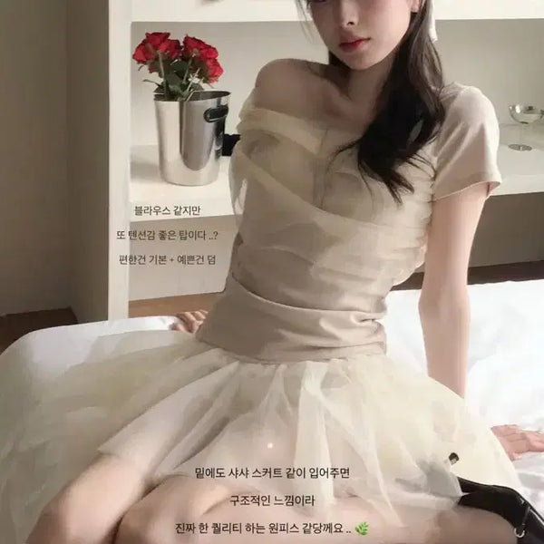 [BUNJANG] Cloud Emotion Joan Button Charmeuse Lace Mini Skirt / (새상품)클라우드이모션 조안 버튼 샤 레이스 미니스커트