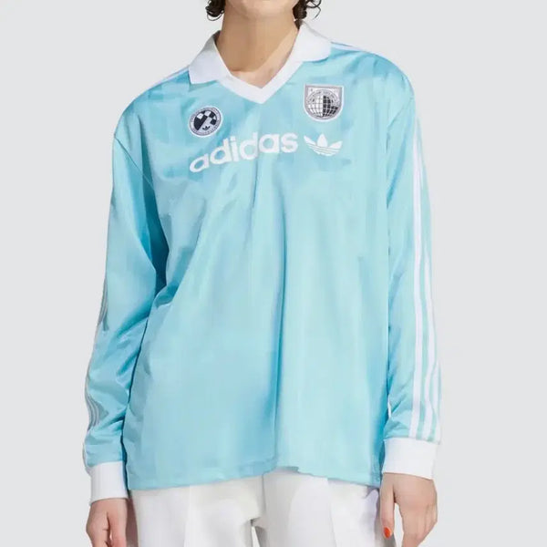 [BUNJANG] Adidas Soccer Long Sleeve Jersey T-Shirt Sky Blue / IR9770 Size S / 아디다스 Soccer 축구 저지 티셔츠 긴팔티  스카이블루 / IR9770 s사이즈