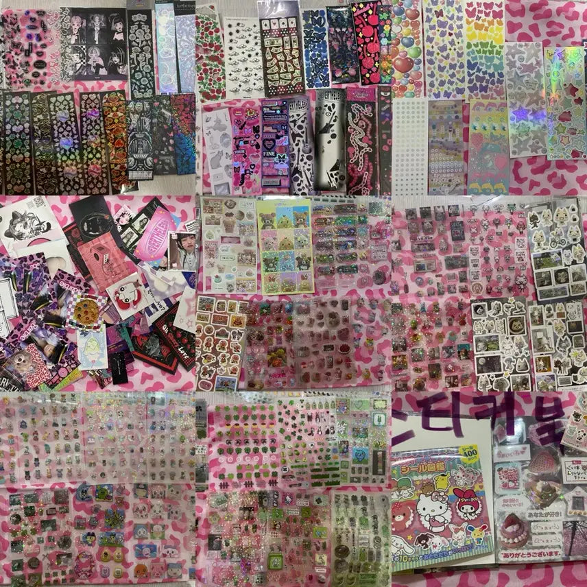 [BUNJANG] Diy Scrapbooking Supplies: Notepads, Masking Tape, Stickers / 다꾸용품 떡메모지 마테 스티커