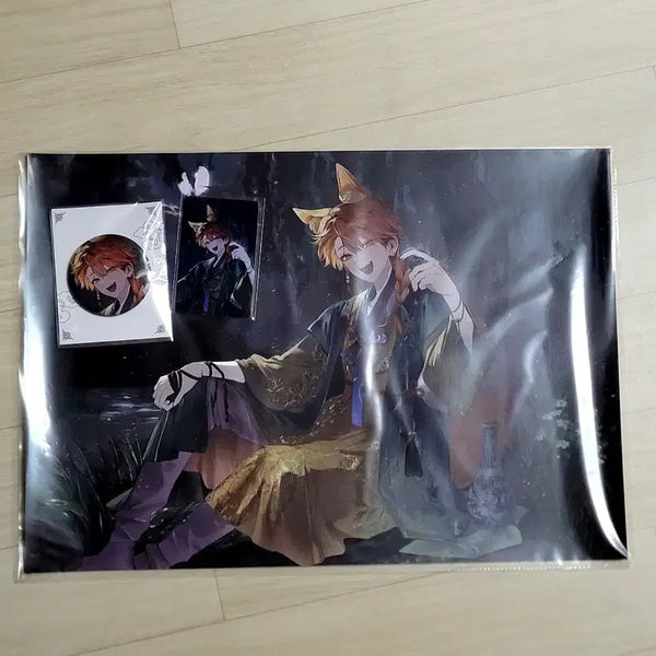 [BUNJANG] Sco's Ism Nino Autumn Season Illustration Bundle (Photocard, Can Badge, Poster) / 스코시즘 니노 가을 시즌일러스트 포토카드&캔뱃지&포스터 일괄