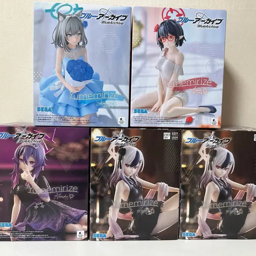 [BUNJANG] Blue Archive Yumemuriz 5 Figure Bundle Set / 블루아카이브 유메미리즈 피규어 5종 일괄
