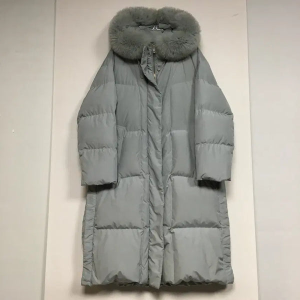 [BUNJANG] SJSJ Fox Goose Long Padding (Size 55) / SJSJ 에스제이 폭스 구스 롱패딩 55