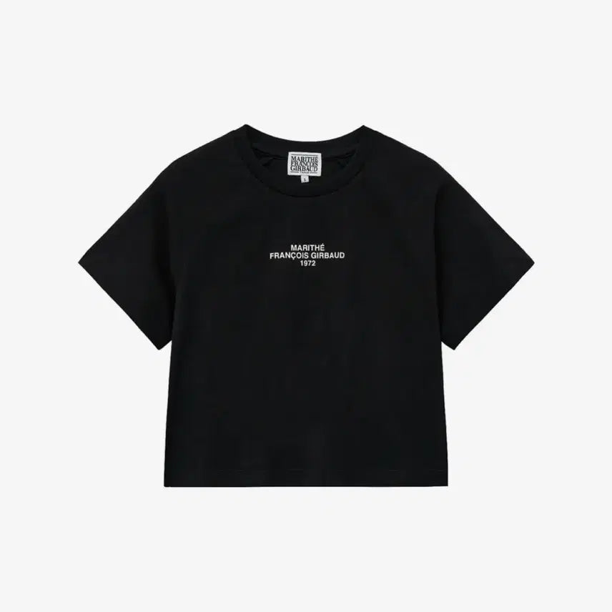 [BUNJANG] Marithe Francois Girbaud Lettering Logo Crop Tee / 마리떼프랑소와저버 레터링 로고 크롭티