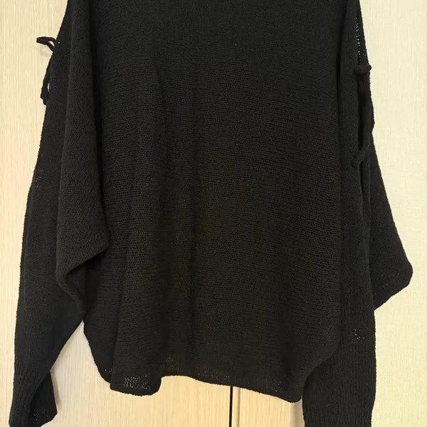 [BUNJANG] Shoulder Cutout Summer Knit / 어깨 트임 여름 니트