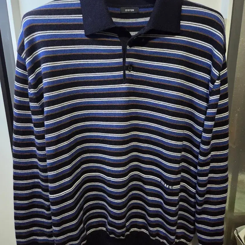 [BUNJANG] System Homme Striped Knit Sweater / 시스템옴므 스트라이프 니트 추천