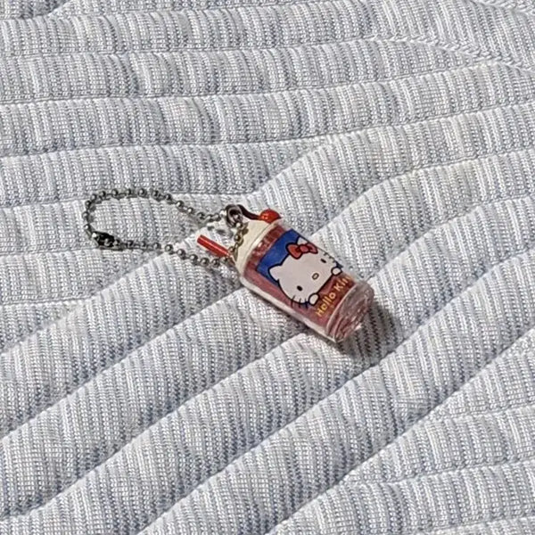 [BUNJANG] Sanrio Hello Kitty Drink Charm / 산리오 헬로키티 키링