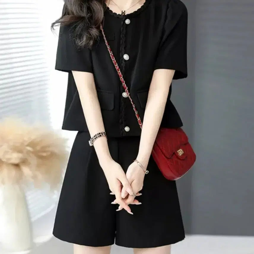[BUNJANG] Serien Two-Piece Set - M / 세리엔 투피스-M