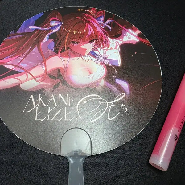[BUNJANG] Stellive Akane Rise Concert Fan & Disposable Cheer Stick / 스텔라이브 아카네 리제 콘서트 부채, 일회용 응원봉