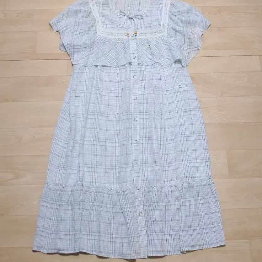 [BUNJANG] Thursday Island Check Midi Dress / 써스데이아일랜드 체크 원피스 S
