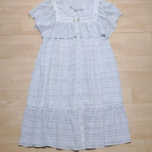 [BUNJANG] Thursday Island Check Midi Dress / 써스데이아일랜드 체크 원피스 S