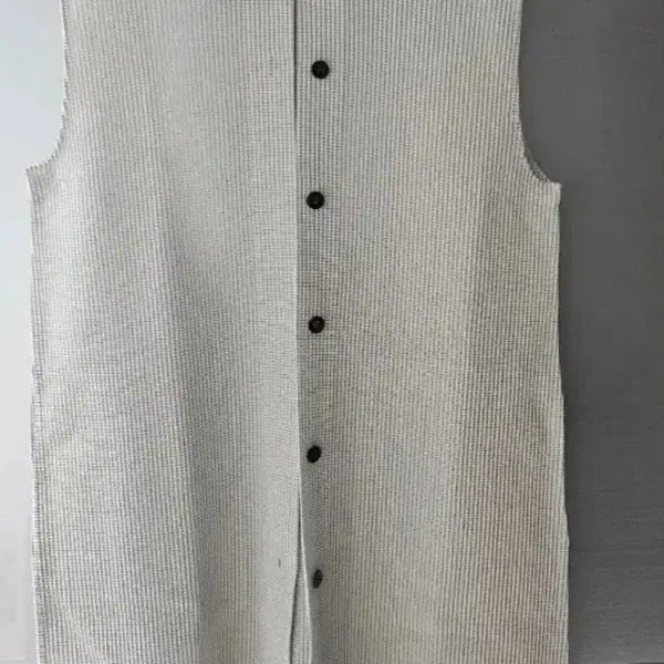 [BUNJANG] Evacube Pleats Long Vest Ivory / 에바큐브 플리츠롱베스트