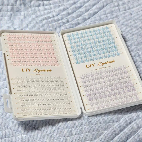 [BUNJANG] DIY Faux Eyelashes - Assorted Colors / 메이크업 인조 컬러 속눈썹
