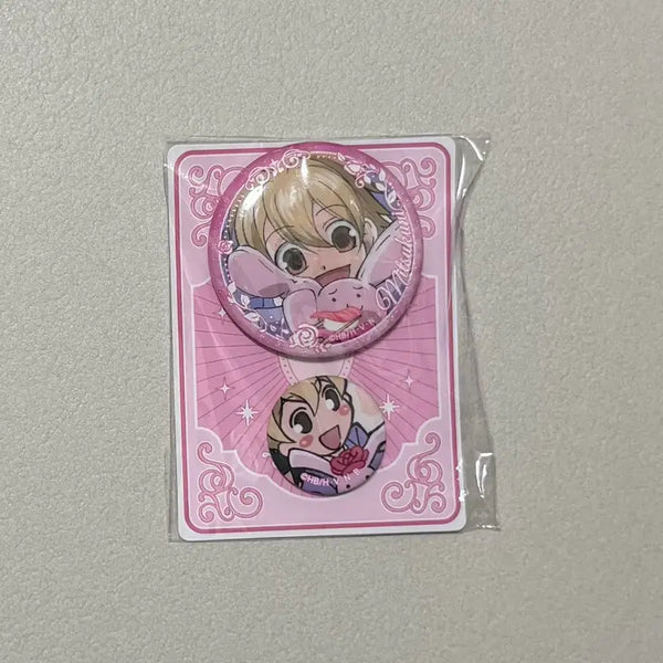 [BUNJANG] Ouran High School Host Club Double Can Badge Hani / 오란고교 사교클럽 더블 캔뱃지 하니 오란고교 호스트부 뱃지 핀뱃지