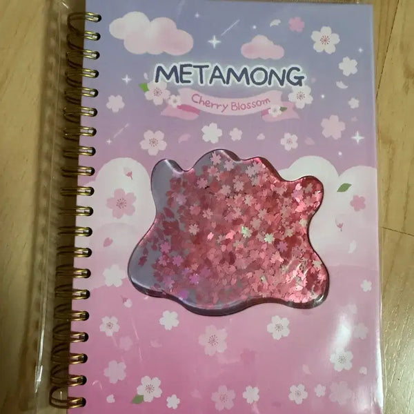 [BUNJANG] Pokemon Metamon Cherry Blossom Shining Notebook / 포켓몬스터 메타몽 체리블로썸 노트