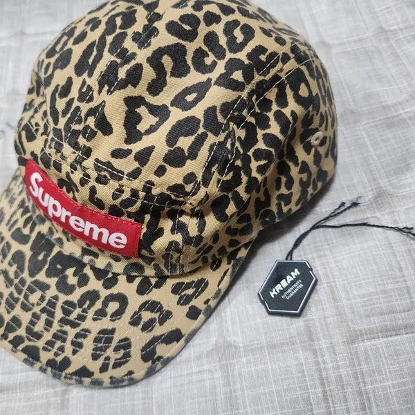 [BUNJANG] Supreme 23FW Washed Chino Leopard Cap / 슈프림 23fw 워시드 치노 레오파드 캡