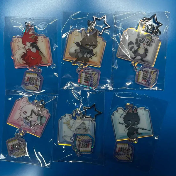 [BUNJANG] Honkai: Star Rail Fumo Acrylic Keyring Full Set / 스타레일 전시회 복슬복슬호 아크릴 키링 올세트