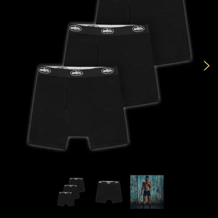 [BUNJANG] Corteiz Alcatraz Black Boxer Pants 3-Pack M / Corteiz 코르테이즈 알카트라즈 블랙 복서 팬츠 M 3팩