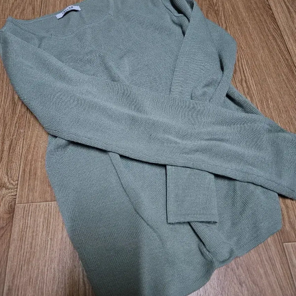 [BUNJANG] Long Sleeve Knit T-Shirt / 긴팔 니트 티셔츠