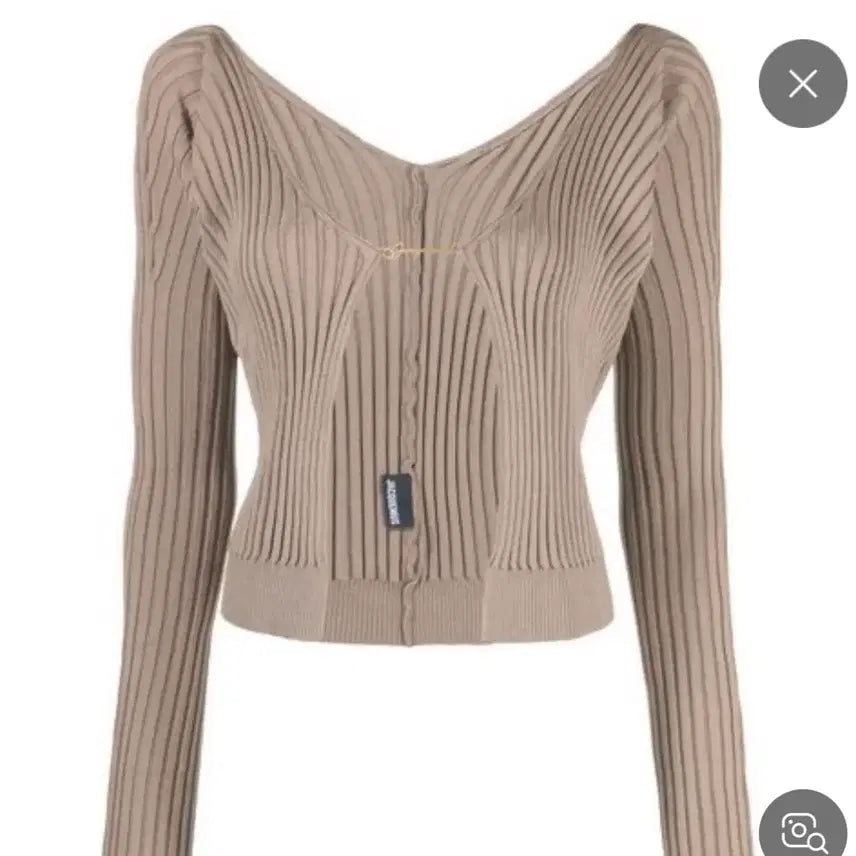 [BUNJANG] Jacquemus Le Chiquito Cardigan Beige / 자크뮈스 프랄루 가디건