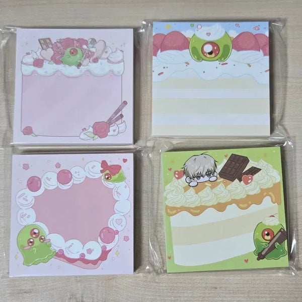 [BUNJANG] Lee Chaekhyeon Valentine's Memo Pad Bundle Set / 이착헌 발렌타인 떡메모지 일괄