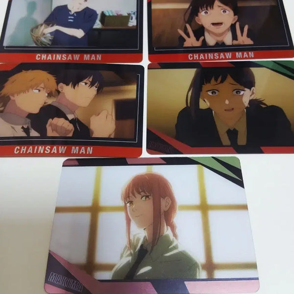 [BUNJANG] Chainsaw Man Metal Card Bundle Set - Aki, Denji, Makima, Kobeni / 체인소맨 메탈카드 아키 덴지 마키마 코베니 5개 일괄