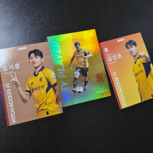 [BUNJANG] Panini 2026 K League Soccer Cards - Gwangju FC (Jeong Ji-hoon, Kim Jin-ho, Ha Seung-woon) / 3장일괄 2026파니니 k리그 축구 카드 광주 fc 정지훈 김진호 하승운 키 플레이어