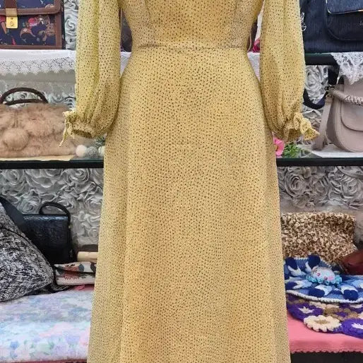 [BUNJANG] Estella.K Sheer Seersucker Long Dress / ESTELLA.K 쉬폰 시어서커 롱원피스 55 66