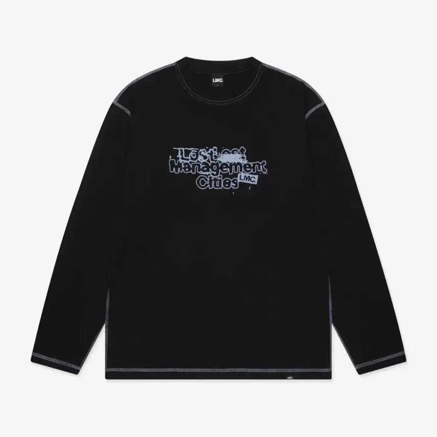 [BUNJANG] LMC Destroyed Stamp Long Sleeve Tee Black / LMC (엘엠씨) DESTROYED STAMP LONG SLV TEE black L사이즈 새제품