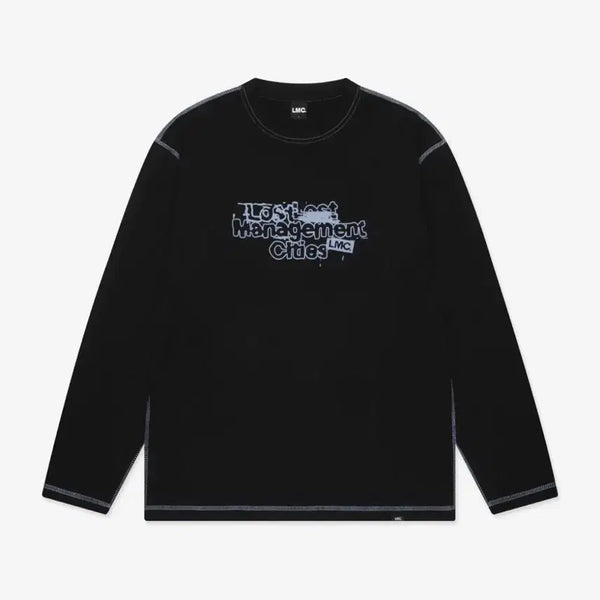 [BUNJANG] LMC Destroyed Stamp Long Sleeve Tee Black / LMC (엘엠씨) DESTROYED STAMP LONG SLV TEE black L사이즈 새제품