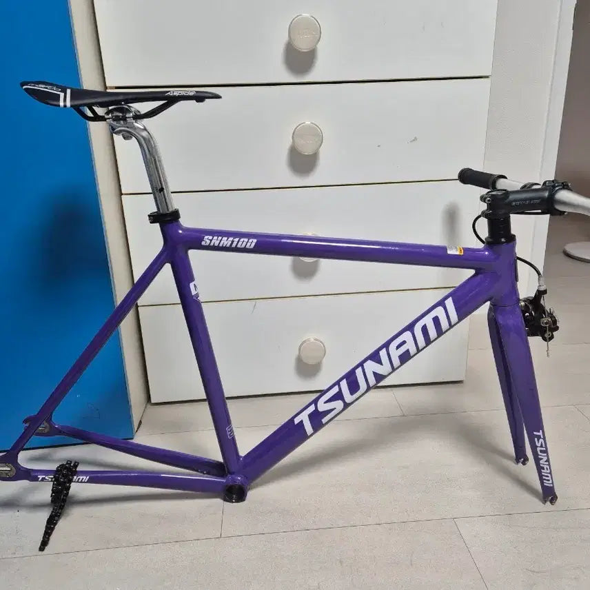 [BUNJANG] Tsunami Purple Track Bike Frame Set M Size / 쓰나미 퍼플 반차 급처분 11만원