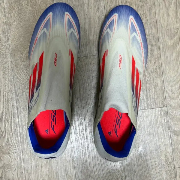 [BUNJANG] Adidas F50 Football Boots White/Red/Blue / 아디다스 F50 축구화 흰빨 파랑