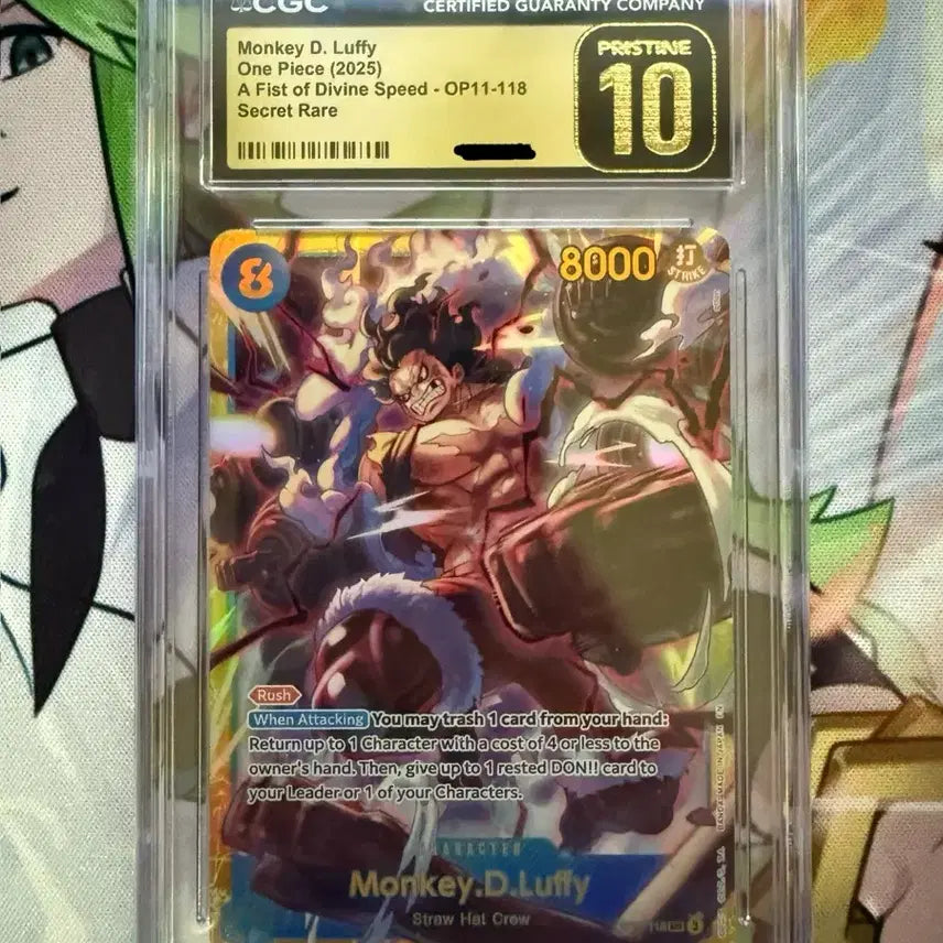 [BUNJANG] One Piece Card Luffy OP11-118 SEC CGC 10 Pristine English Version / 원피스카드 루피 op11-118 시크 CGC 10 프리스틴 영판