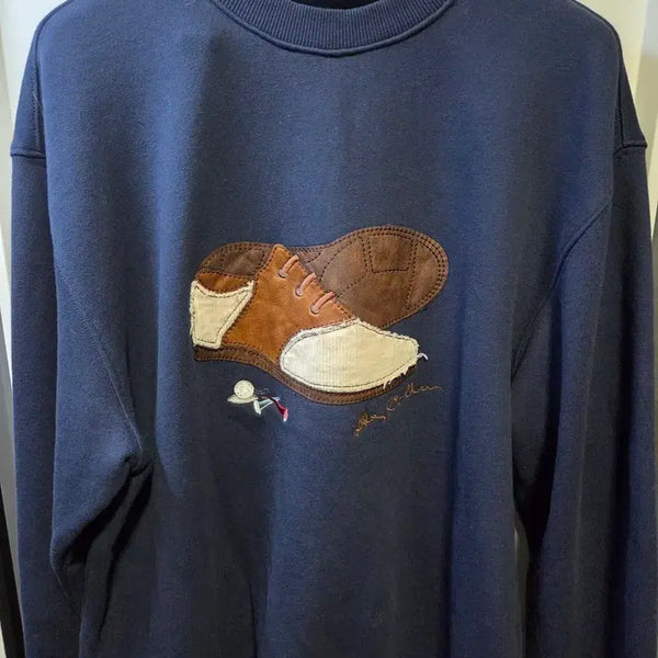 [BUNJANG] Henry Cotton's Vintage Golf Sweatshirt Navy / 헨리코튼 빈티지 골프 맨투맨 네이비