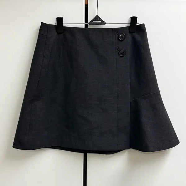[BUNJANG] A.T. Corner Grey Mini Skirt / a.t.corner 앳코너 그레이 미니 스커트 (64-92)