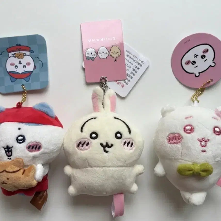 [BUNJANG] Cheekawaii 3 Types Charm (Cheekawaii, Hachiware, Usagi) / 치이카와 키링 3종 (치이카와, 하치와레, 우사기)