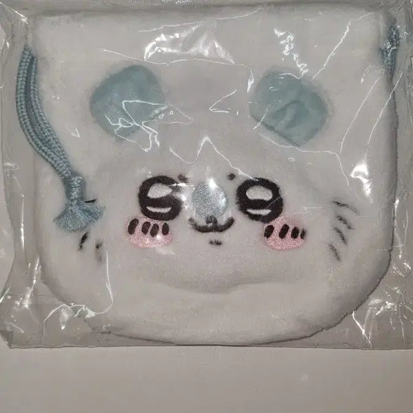 [BUNJANG] Chiikawa Momonga Pouch Bag / 치이카와 페이스 주머니 ( 모몽가 복조리 파우치 )