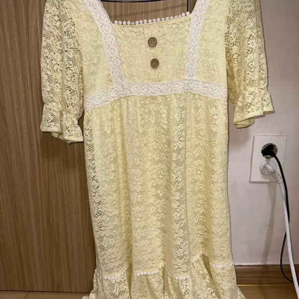 [BUNJANG] Vintage Lemon Yellow Dress / (무료나눔) 설명확인