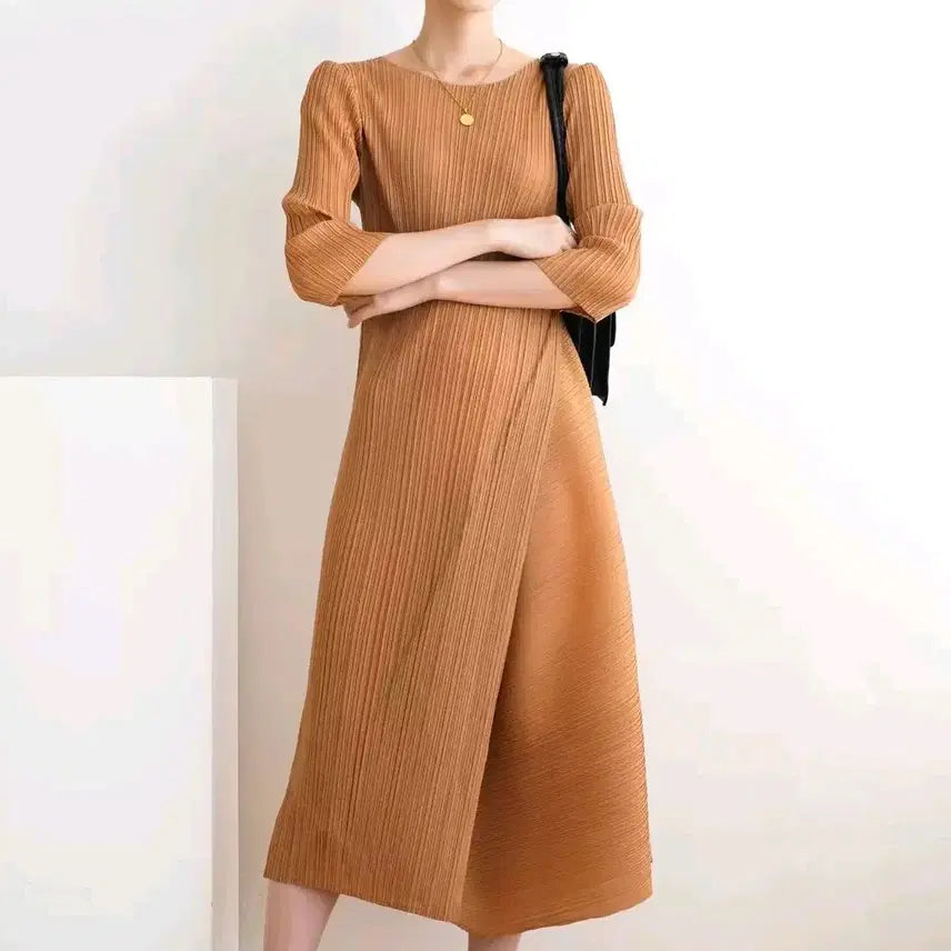 [BUNJANG] Pleated Long Dress / 주름 플리츠 롱원피스
