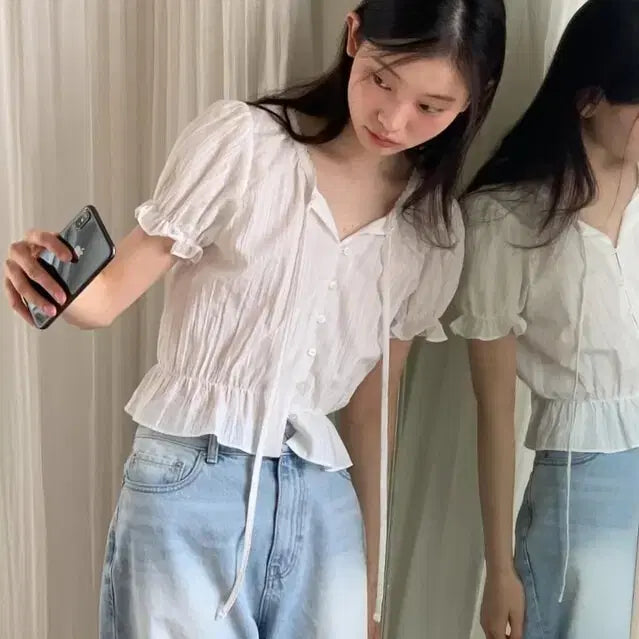 [BUNJANG] Jinsim Tua Blouse / 진심 jinsim  투아 블라우스