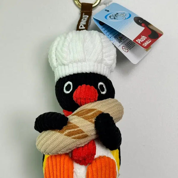 [BUNJANG] Pingu Baguette Doll Keychain 10cm / 핑구 바게트 인형 키링 10cm 새상품 정품