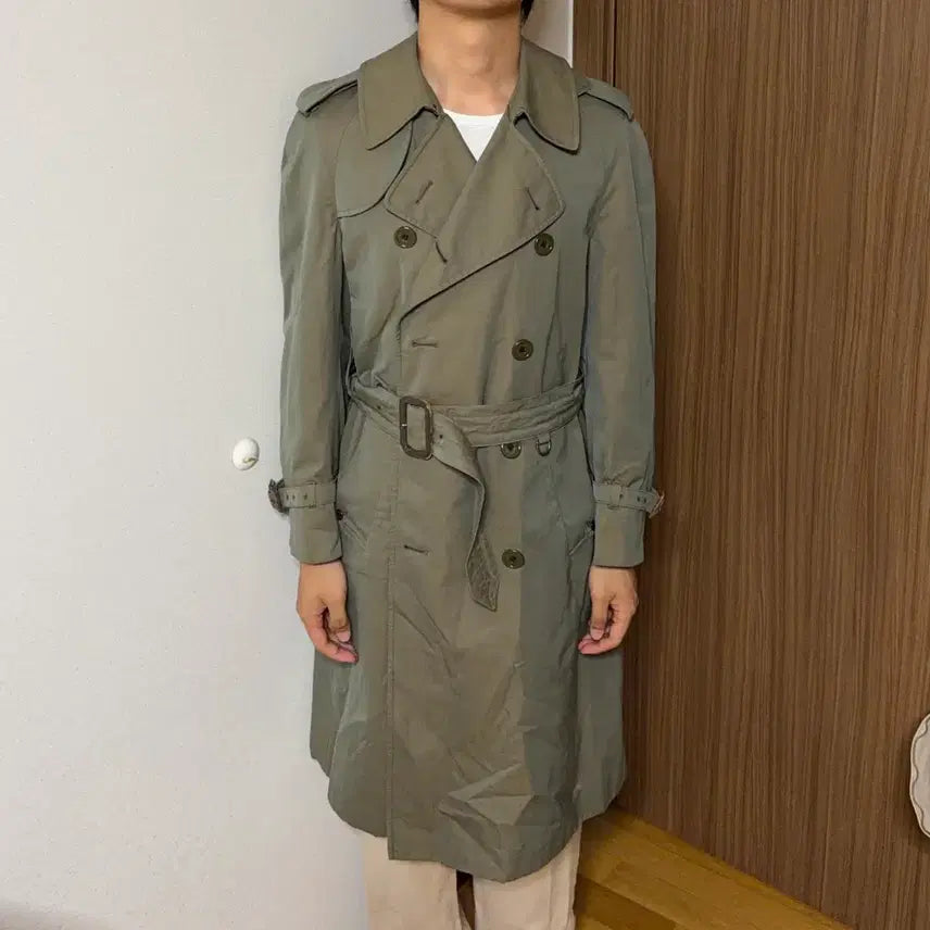 [BUNJANG] Aquascutum Trench Coat Gabardine Cotton Made in England / 아쿠아스큐텀 트렌치코트 Aqua5