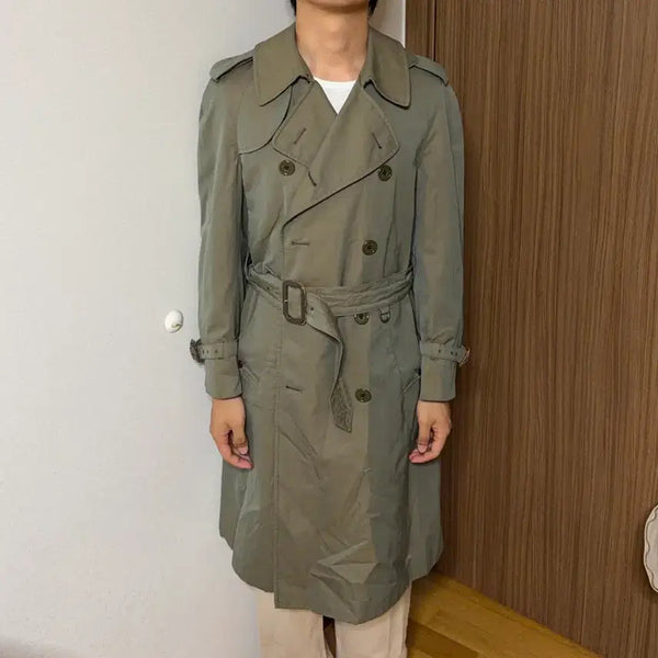[BUNJANG] Aquascutum Trench Coat Gabardine Cotton Made in England / 아쿠아스큐텀 트렌치코트 Aqua5