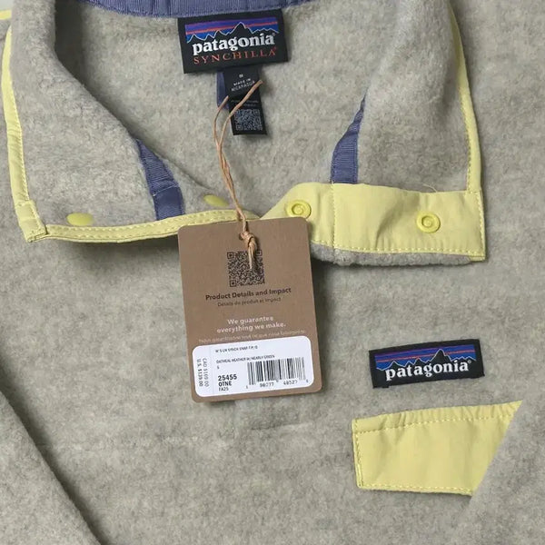 [BUNJANG] Patagonia Synchilla Fleece Pullover Oatmeal Lemon Yellow / 파타고니아 신칠라 니얼리그린  오트밀 레몬 옐로우