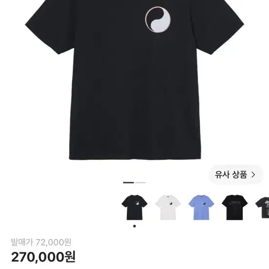 [BUNJANG] Stussy x Our Legacy Drop Shadow T-Shirt Black M / 스투시 x 아워레가시 드롭 쉐도우 티셔츠 블랙 M